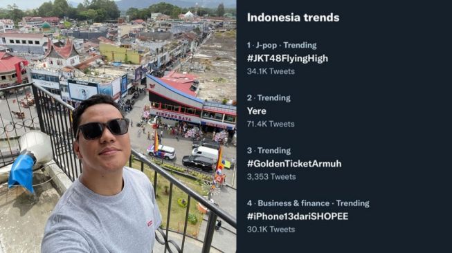 Arief Muhamad bagi-bagi tiket emas trending di Twitter.